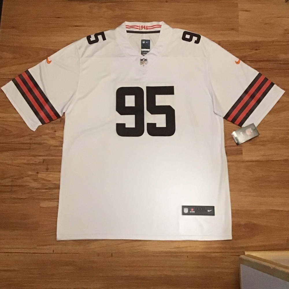 Nike Men's Cleveland Browns  Jersey with Brown and Orange Accents